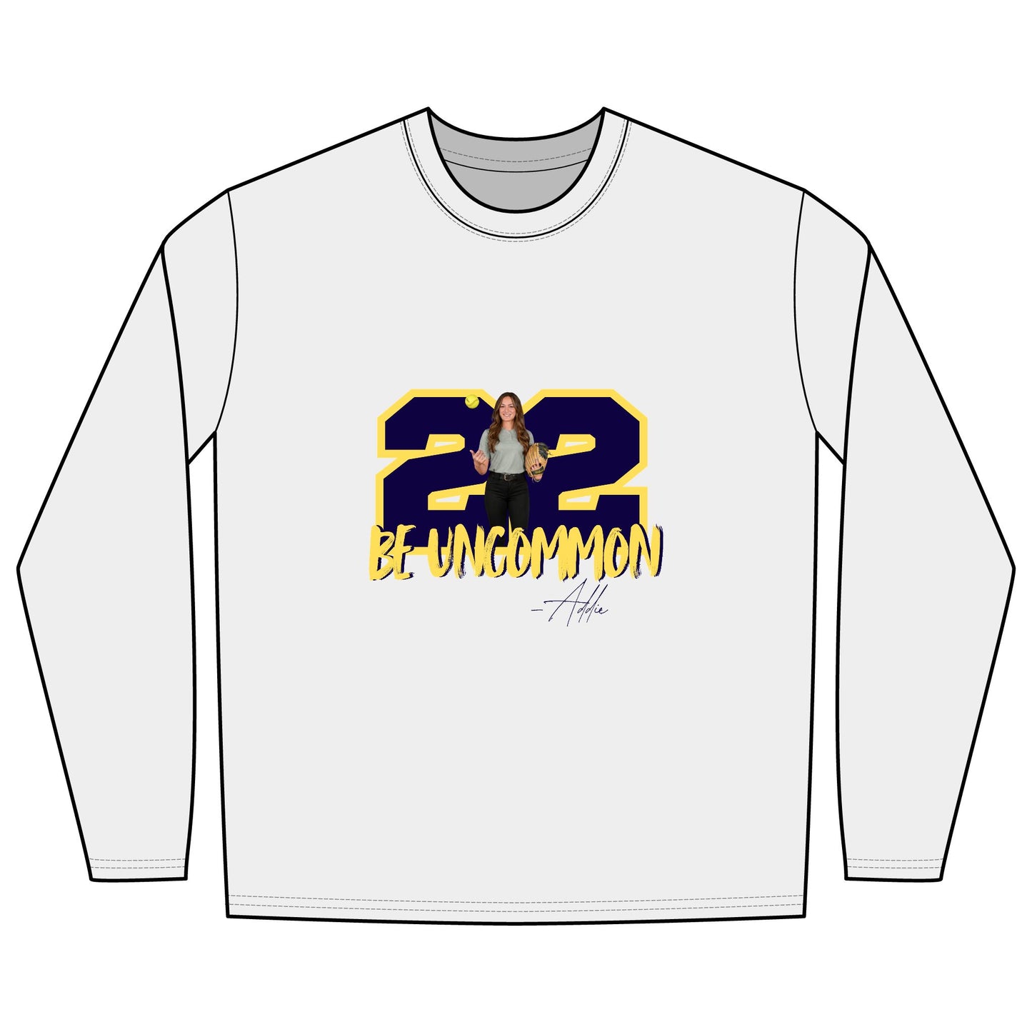 Gildan 42400 long sleeve dry fit material (Addi)