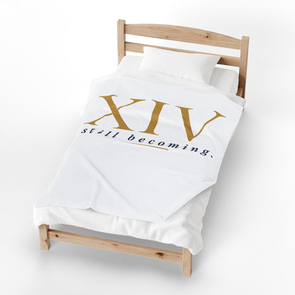 Personalized Sports Photo Plush Blanket — (Keke)