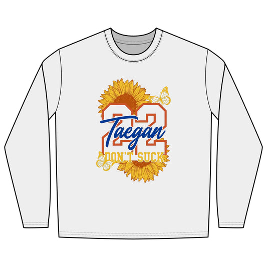 Gildan 42400 long sleeve dry fit material (Taegan)