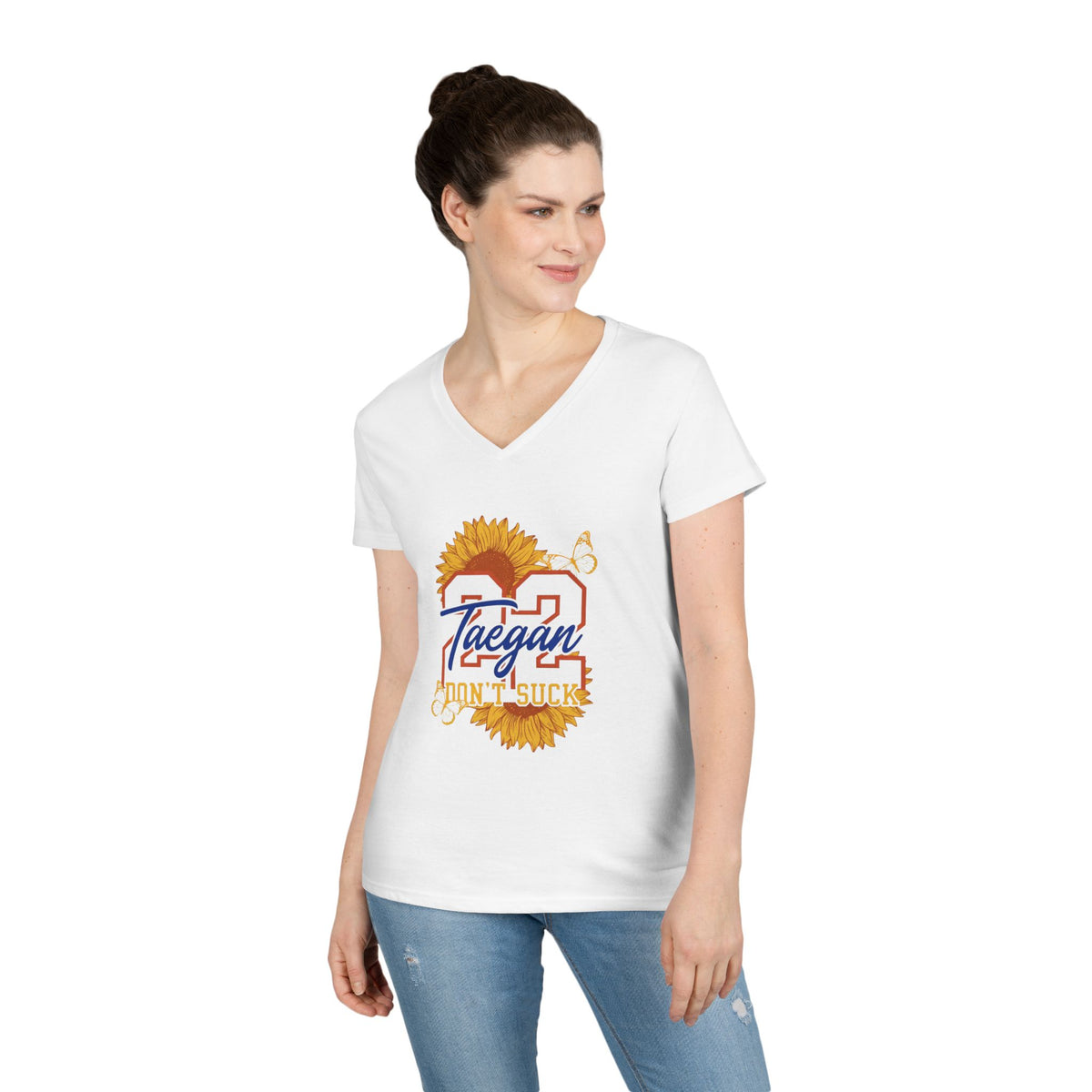 Gildan 5V00L v-neck shirt (Taegan)