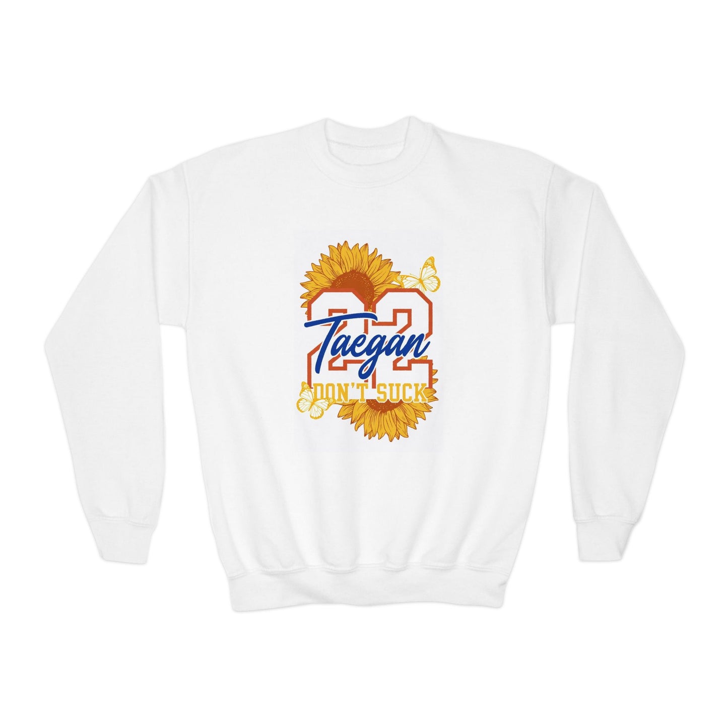 Gildan 18000B Kid Crew sweatshirt (Taegan)