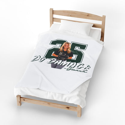 Personalized Sports Photo Plush Blanket — (Gianna)