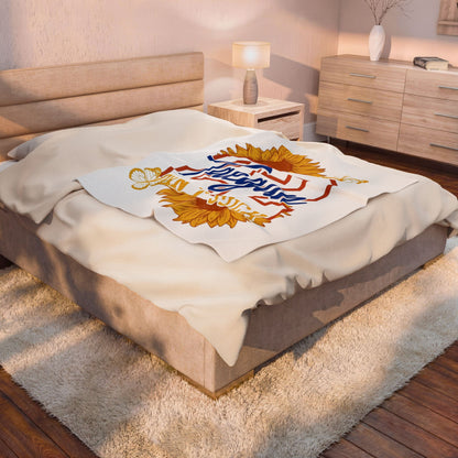 Personalized Sports Photo Plush Blanket — (Taegan)