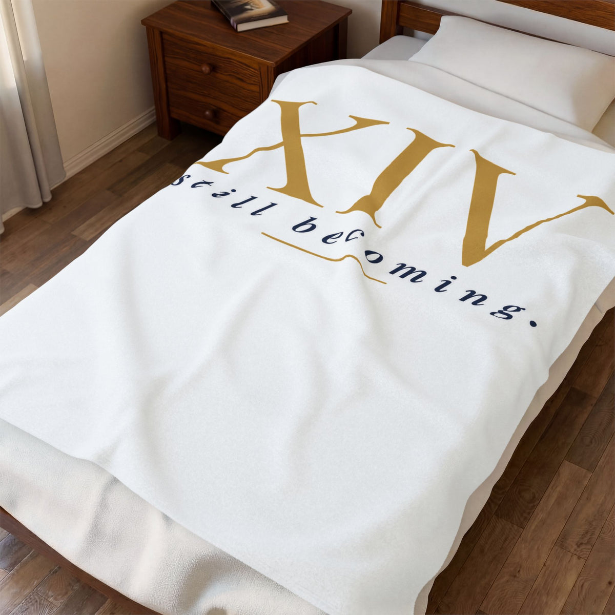 Personalized Sports Photo Plush Blanket — (Keke)