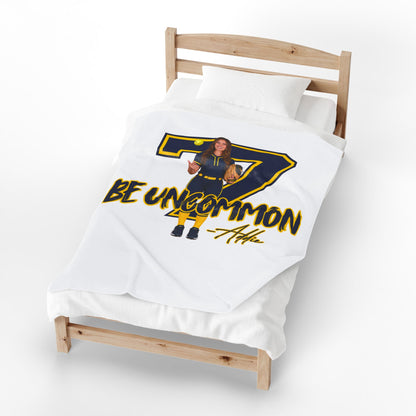 Personalized Sports Photo Plush Blanket — (Addi)