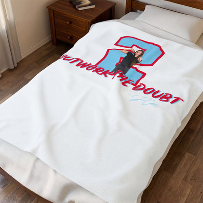 Personalized Sports Photo Plush Blanket — (JLee)