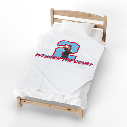 Personalized Sports Photo Plush Blanket — (JLee)