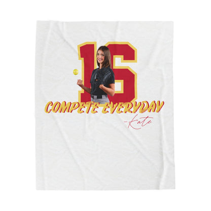 Personalized Sports Photo Plush Blanket — (Kate)