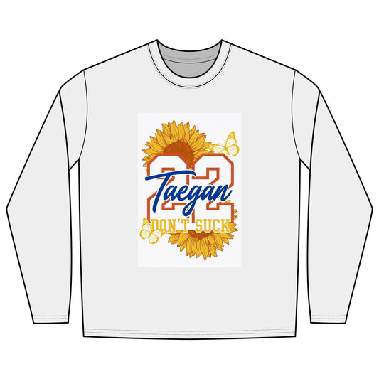 Gildan 42400 long sleeve dry fit material (Taegan)