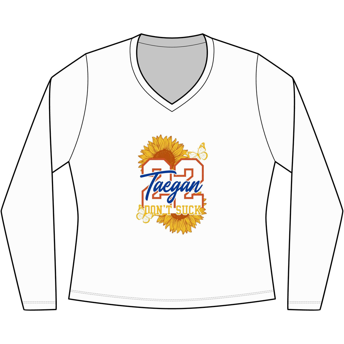 Port and Company LPC450VLS long sleeve v-neck (Taegan)