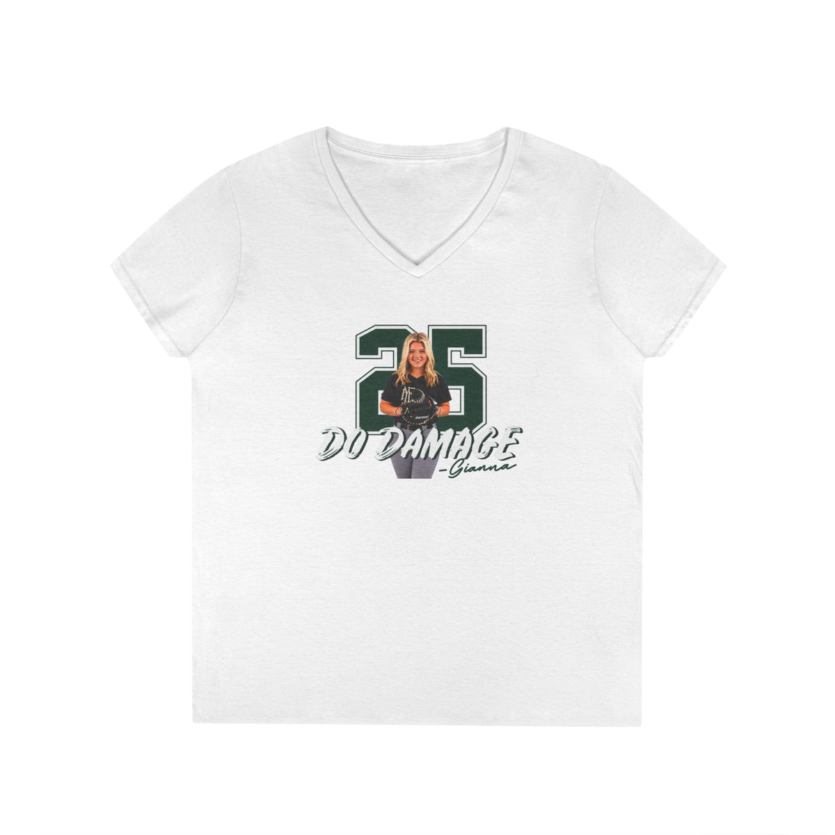 Gildan 5V00L v-neck shirt (Gianna)