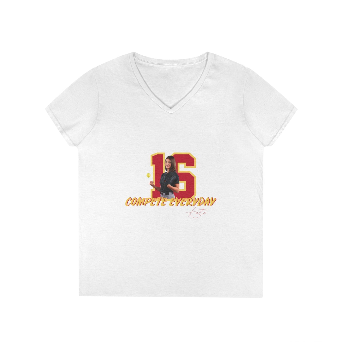 Gildan 5V00L v-neck shirt (Kate)